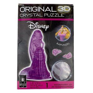 Disney Rapunzel 3D Crystal Puzzle Purple Bepuzzled 30980 Level 1 New 39 Piece